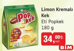 ETİ POPKEK LİMON KREMALI KEK 180 G